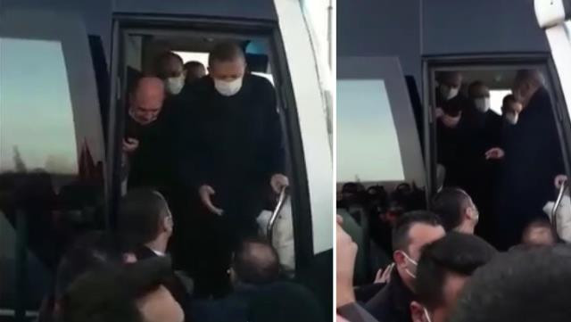 Erdoğan'ın yolunu kesip şikayet ettiler