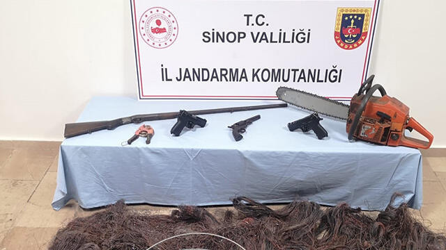 Sinop'ta kablo hırsızlarına operasyon: 3 gözaltı