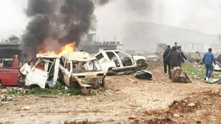 Afrin'de bombalı saldırı: Çok sayıda ölü ve yaralı var