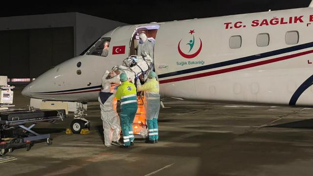 Ambulans uçak o Türk vatandaşı için havalandı