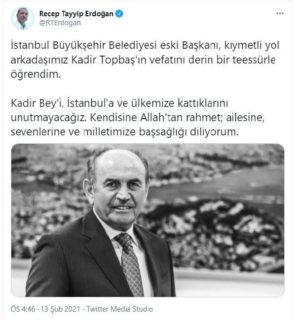Kadir Topbaş hayatını kaybetti - Resim : 1
