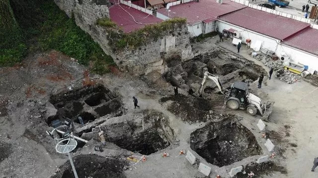 Trabzon'da Roma dönemine ait yapılar keşfedildi