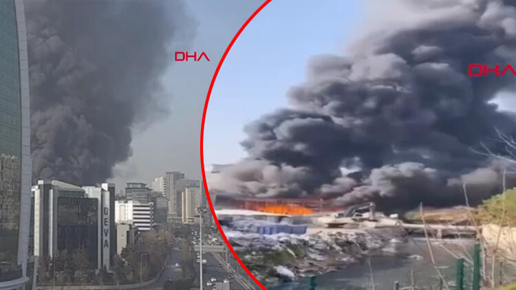 İstanbul'da büyük yangın! Dumanlar kilometrelerce uzaktan görülüyor