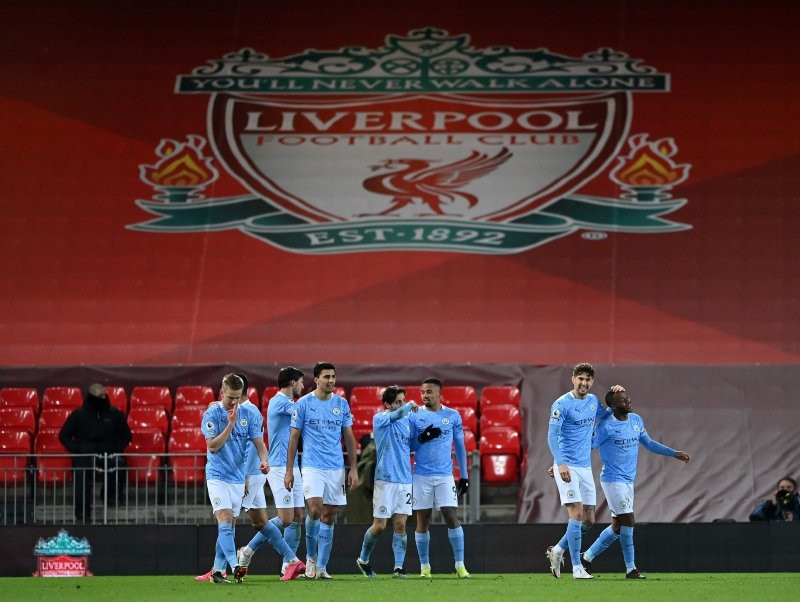 Manchester City deplasmanda Liverpool'u 4-1 mağlup etti