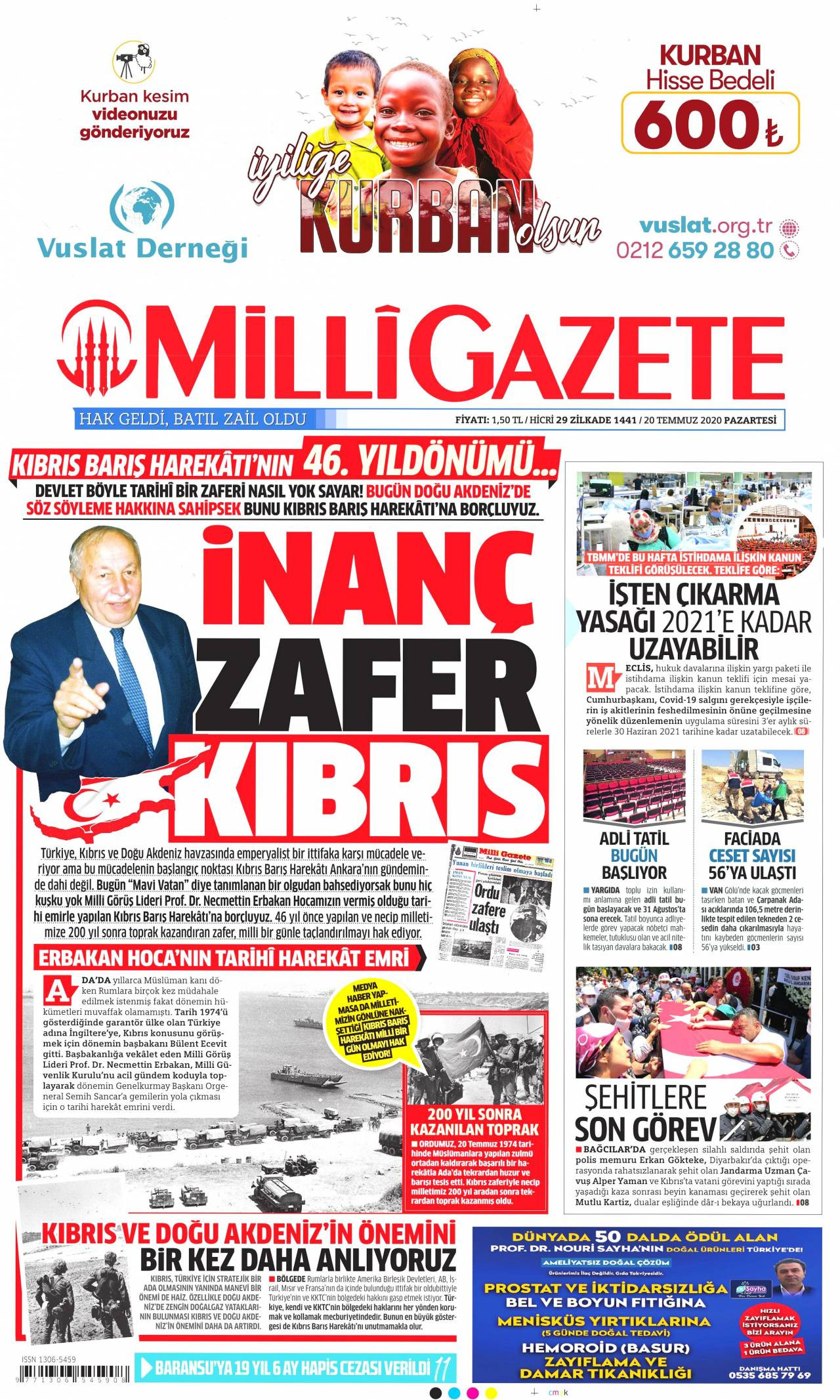 Milli Gazete Gazetesi 20 Temmuz 2020 Anasayfası - Haber3