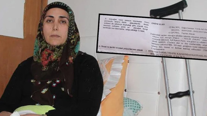 Ölümden dönen kadına 13 bin 227 TL'lik hasar faturası!