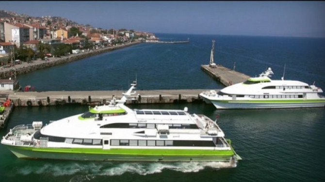 Bursa'da deniz otobüslerinin 5 seferi iptal edildi