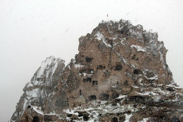 Kapadokya'yı hiç böyle görmediniz! Peribacaları tanınmaz halde - Resim: 3