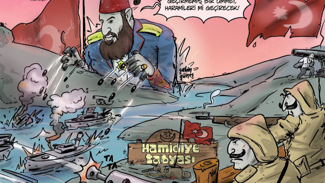 Mİsvak'tan tepki çeken 18 Mart karikatürü