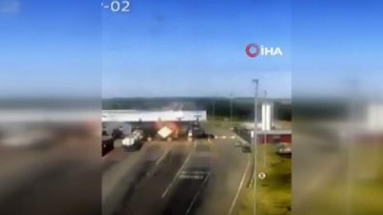 Deodorant yüklü kamyon böyle patladı: 4 ölü, 8 yaralı