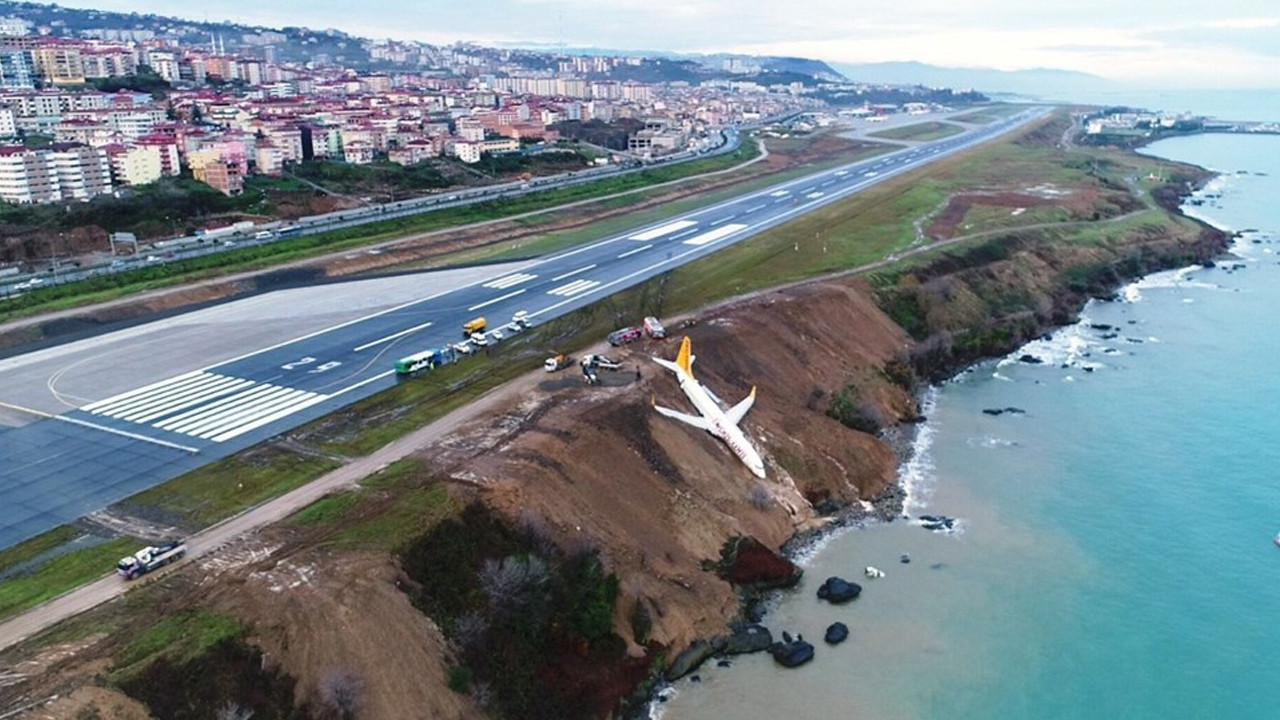 Trabzon'da pistten çıkan uçak pide salonu olacak
