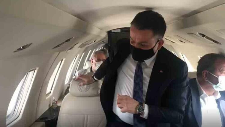 Bakan'ı taşıyan uçaktaki panik anları kamerada! İşte o anlar... - Resim: 2