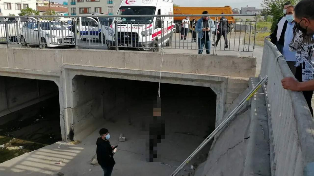 İstanbul'da vahşet! Köprüde asılı olarak bulundu