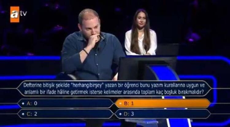 Kim Milyoner Olmak İster'de romantik evlilik teklifi