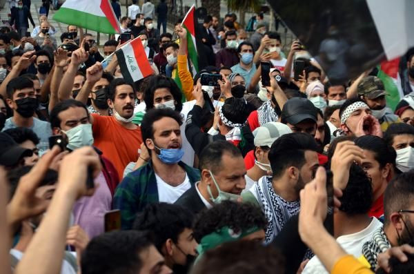 Burası İstanbul... Yüzlerce kişi İsrail'i protesto etti - Resim: 2