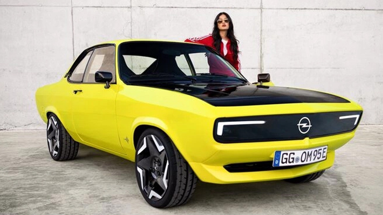 Efsane Opel Manta elektrikli hali ile geri dönüyor!