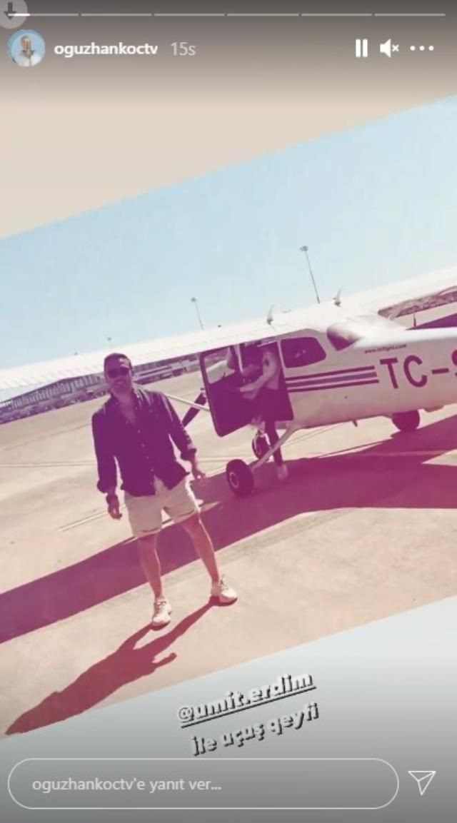Pilot olan oyuncu Ümit Erdim, ünlüleri uçurdu - Resim: 3