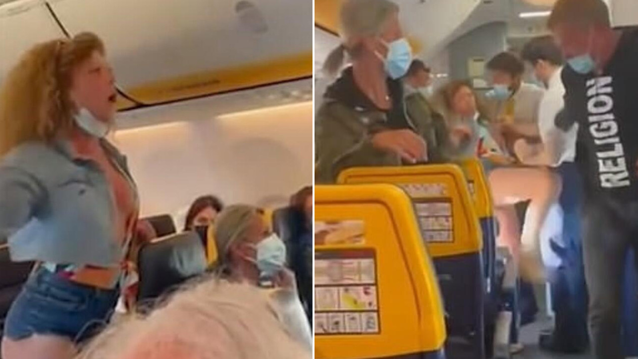 Yine uçak yine bir kavga: Kadın yolcu öfkeden deliye döndü