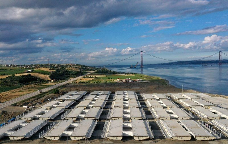 1915 Çanakkale Köprüsü�nün son hali havadan görüntülendi Haber3
