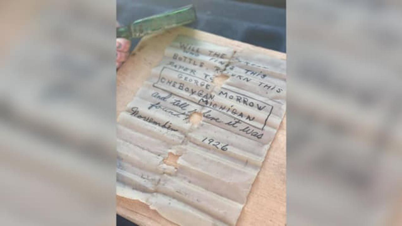 Denizin dibinde bulduğu şişeden 95 yıllık not çıktı - Resim: 3