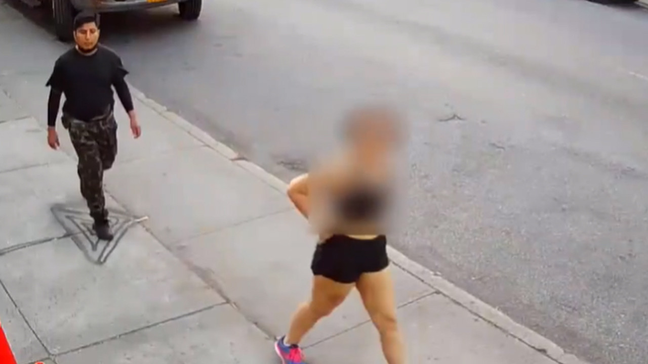 Genç kadına sokak ortasında tecavüz girişimi! Görüntüler dehşete düşürdü