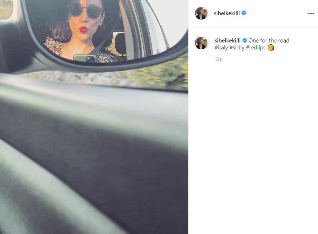 Sibel Kekilli kırmızı rujuyla öpücük yolladı Magazin