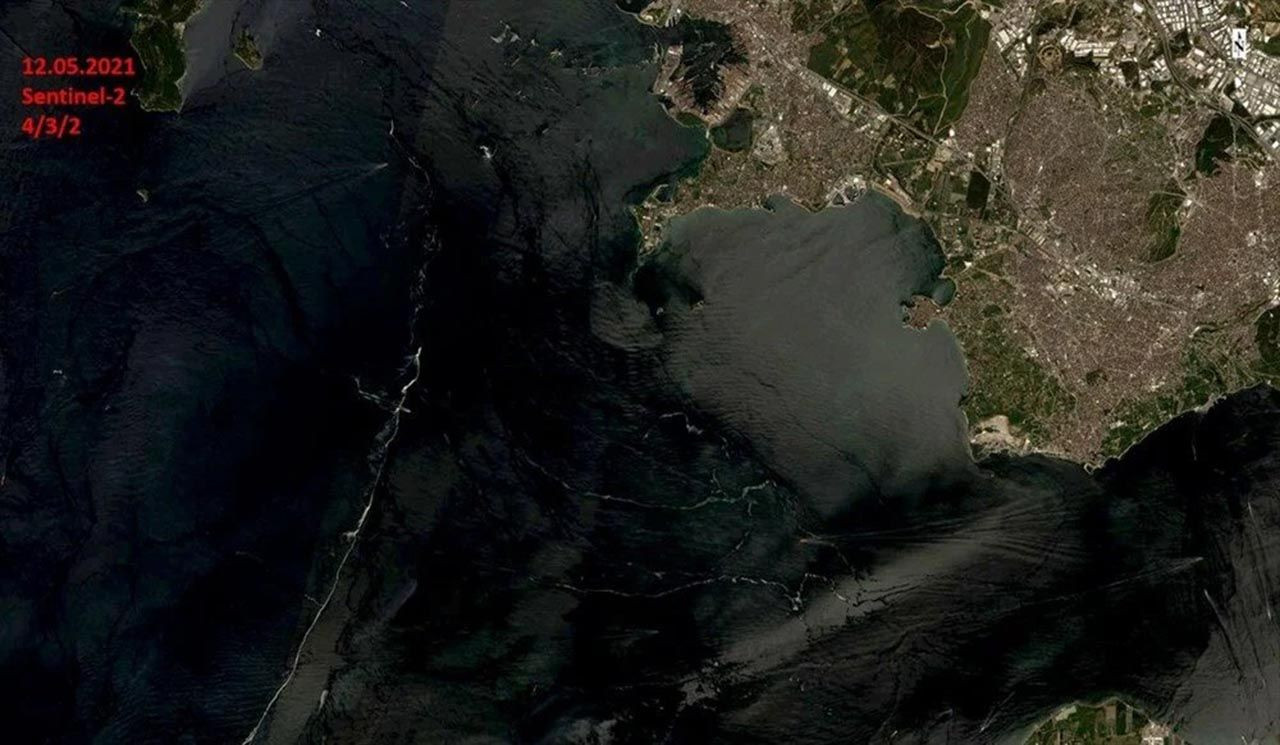 Marmara Denizi'ndeki müsilajın son durumu uzaydan görüntülendi - Resim: 2
