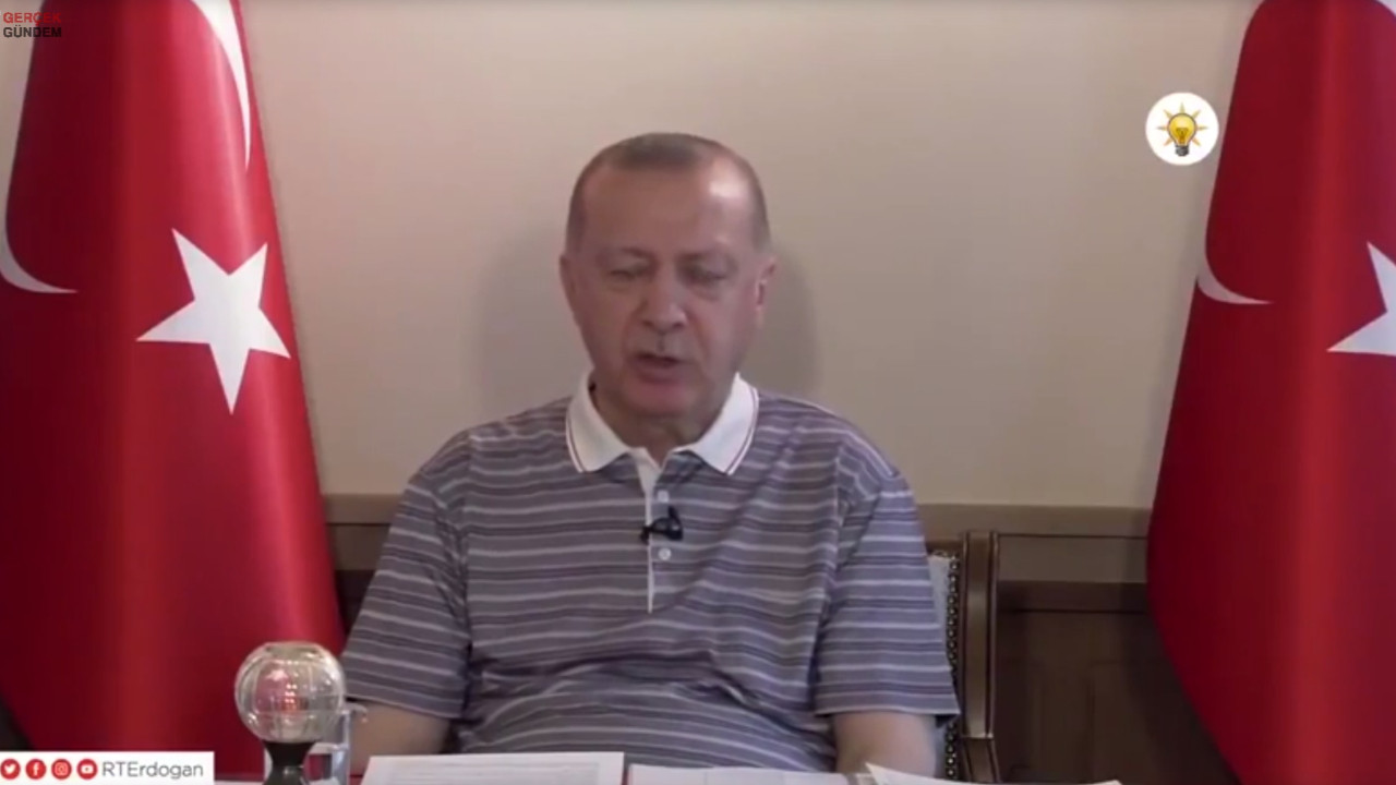 Erdoğan bayramlaşma mesajında yorgunluğa yenik düştü...