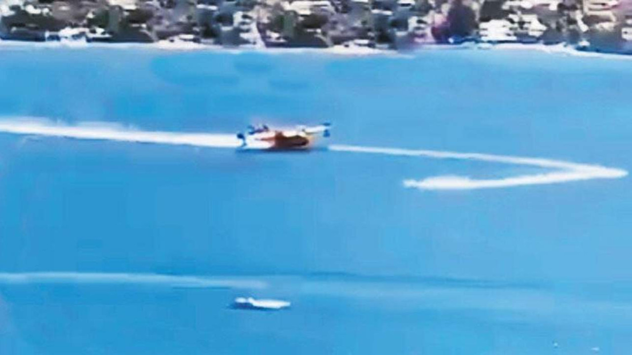 Yangın söndürme uçağını engelleyen jetski hakkında soruşturma