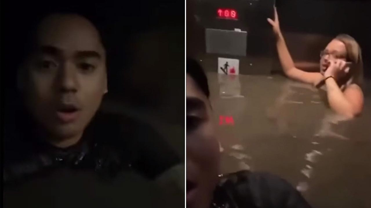 Asansörde ölüm kalım savaşı kamerada! İnanılmaz görüntüler
