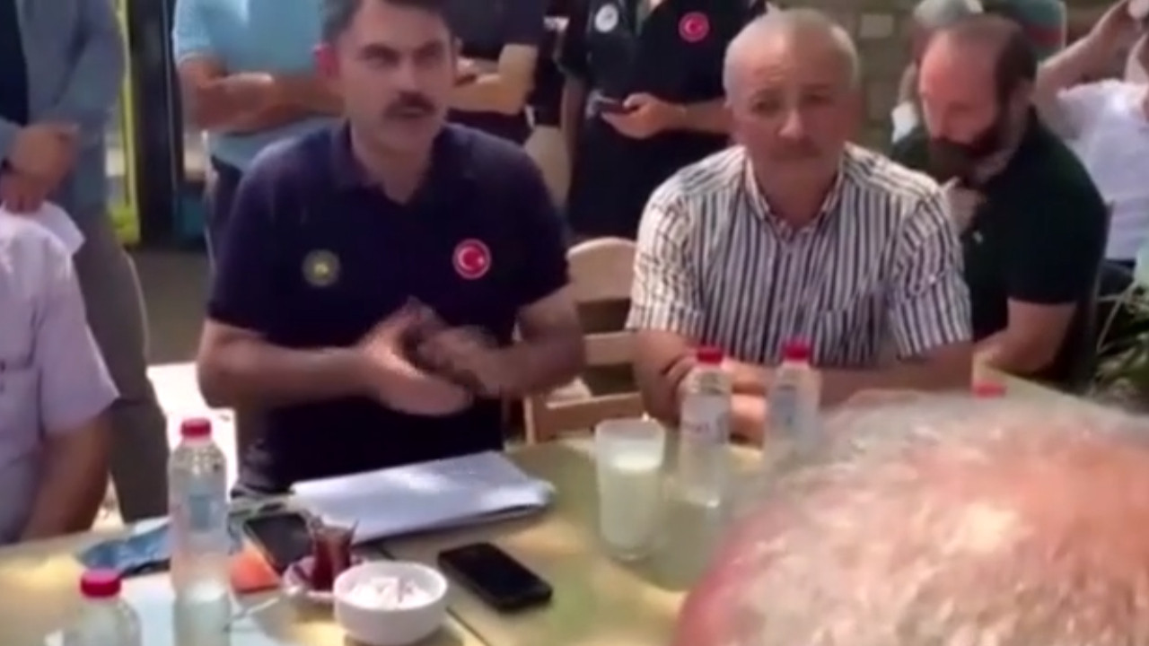 Bakan Kurum'a orman yangını bölgesinde sert tepki