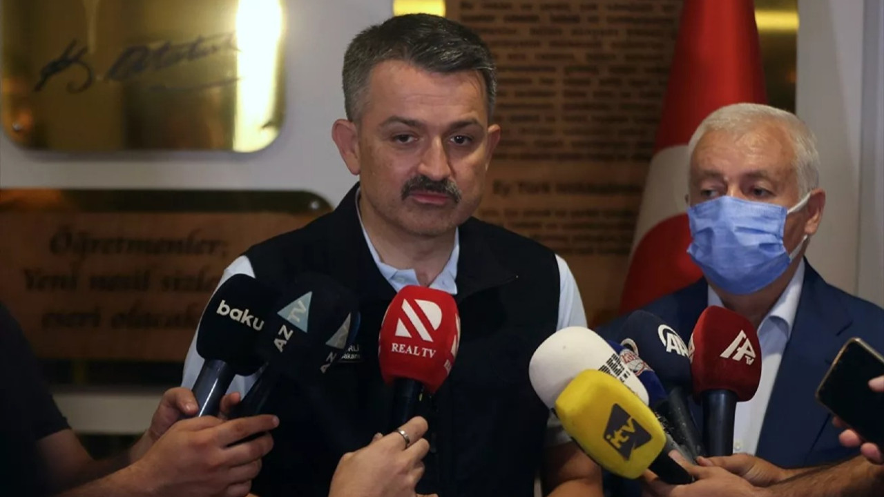 Bakan Pakdemirli açıkladı: ''Yangınların hepsi söndürüldü''
