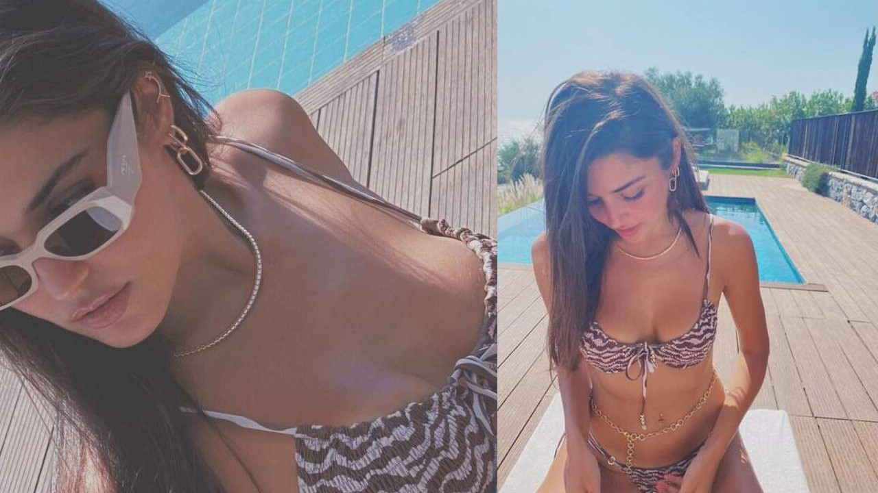 Hande Erçel bikinili pozlarıyla sosyal medyayı salladı