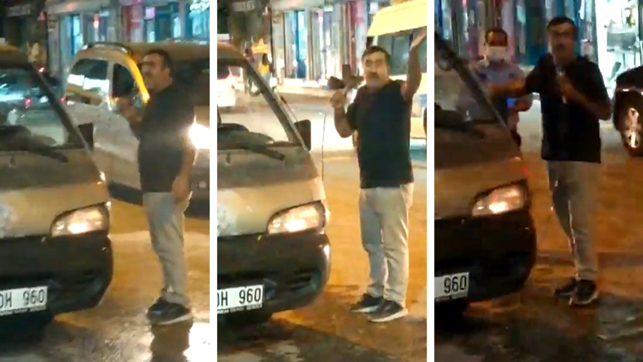 Zamlara isyan eden vatandaş eline mikrofon alıp sokağa indi ve...