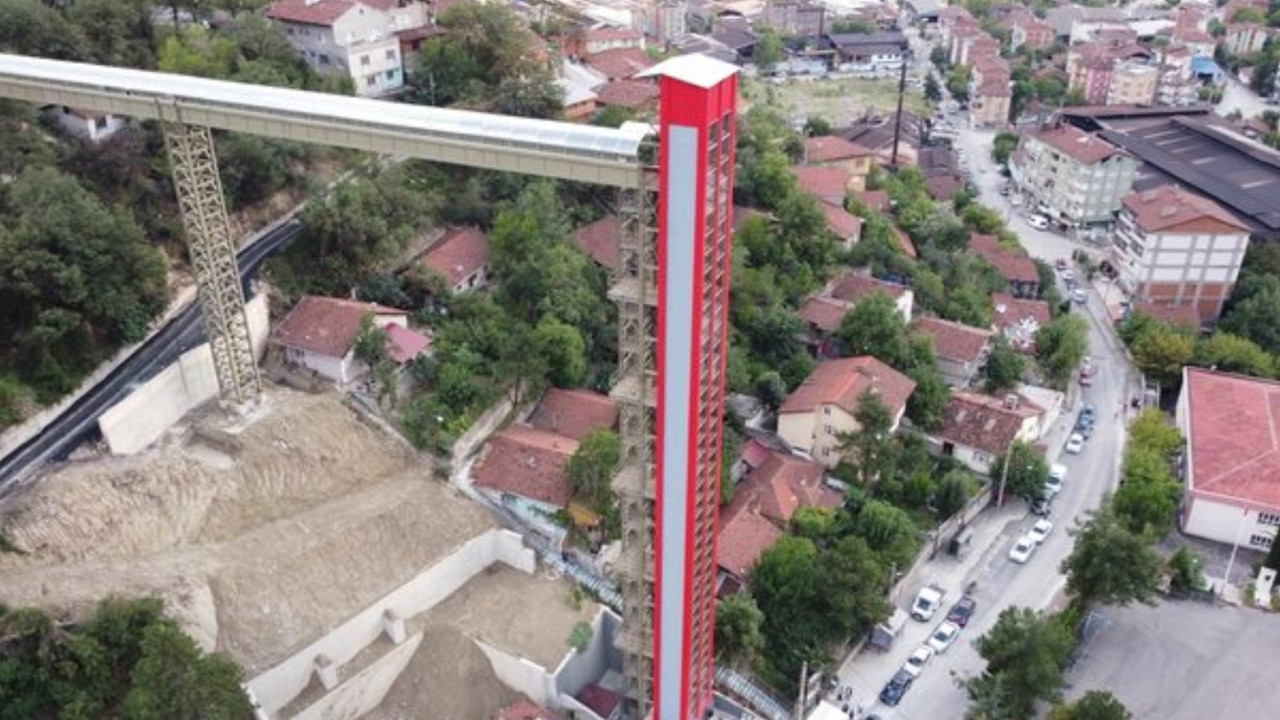 Burası Karadeniz! Mahalleler arası ulaşım için ''kule asansör''