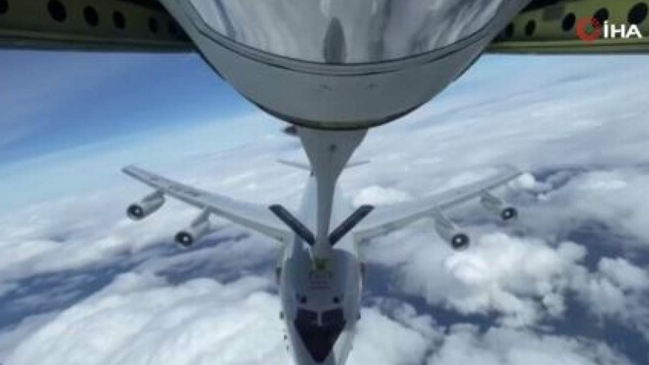 Türk Hava Kuvvetleri, NATO'ya ait uçağa havada yakıt ikmali yaptı