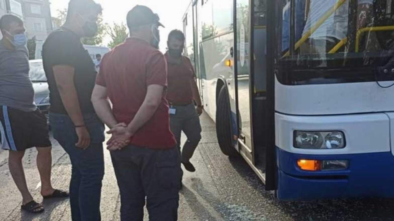 Yol verme tartışmasında belediye otobüsüne kurşun yağdırdı