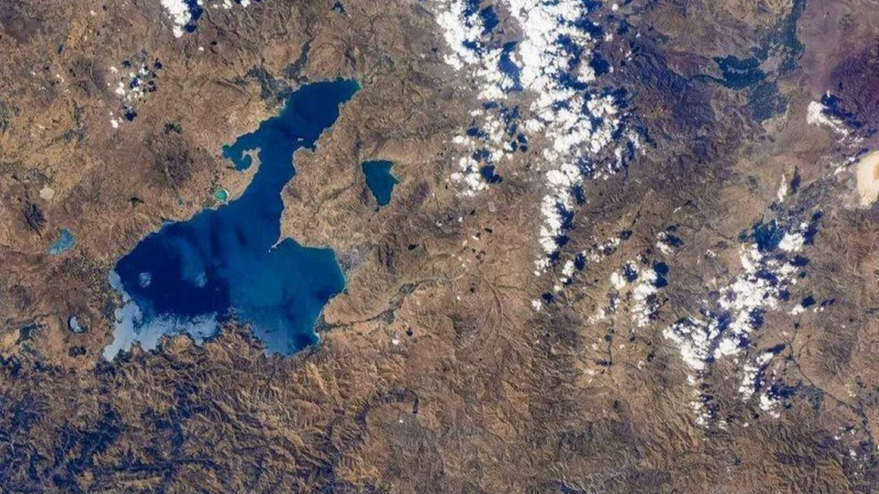 Çinli astronot Van Gölü'nü bakın neye benzetti