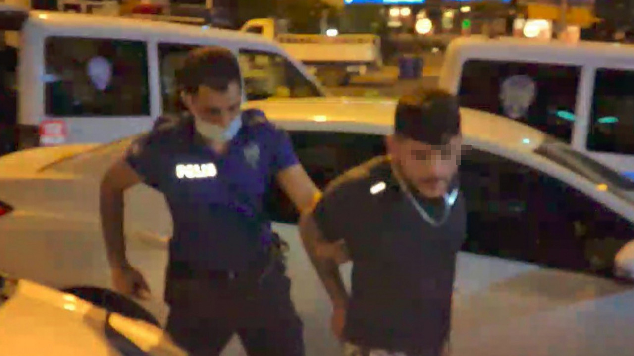 Dehşet saçan sürücü polisten kaçarken ortalığı birbirine kattı