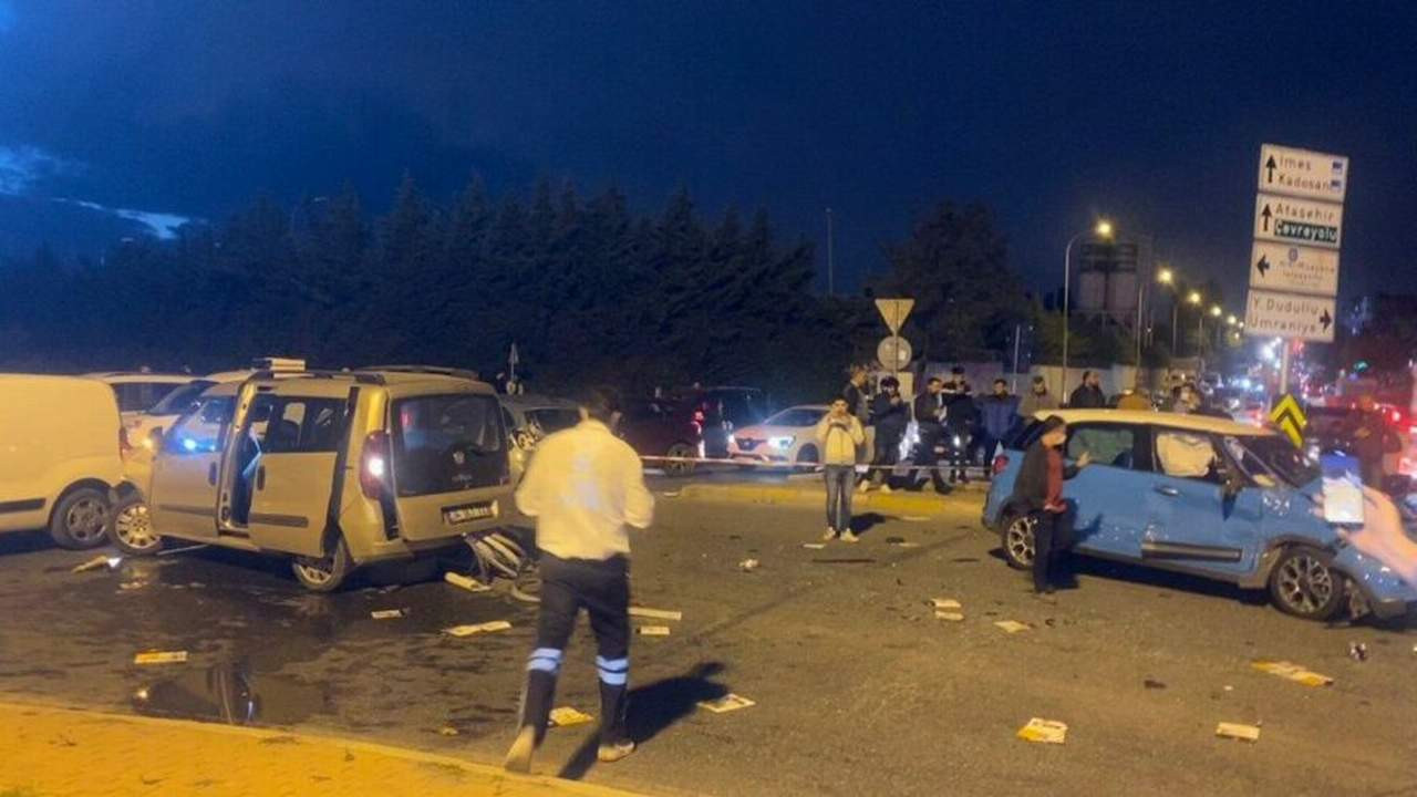 İstanbul’da ortalığı savaş alanına çeviren zincirleme kaza