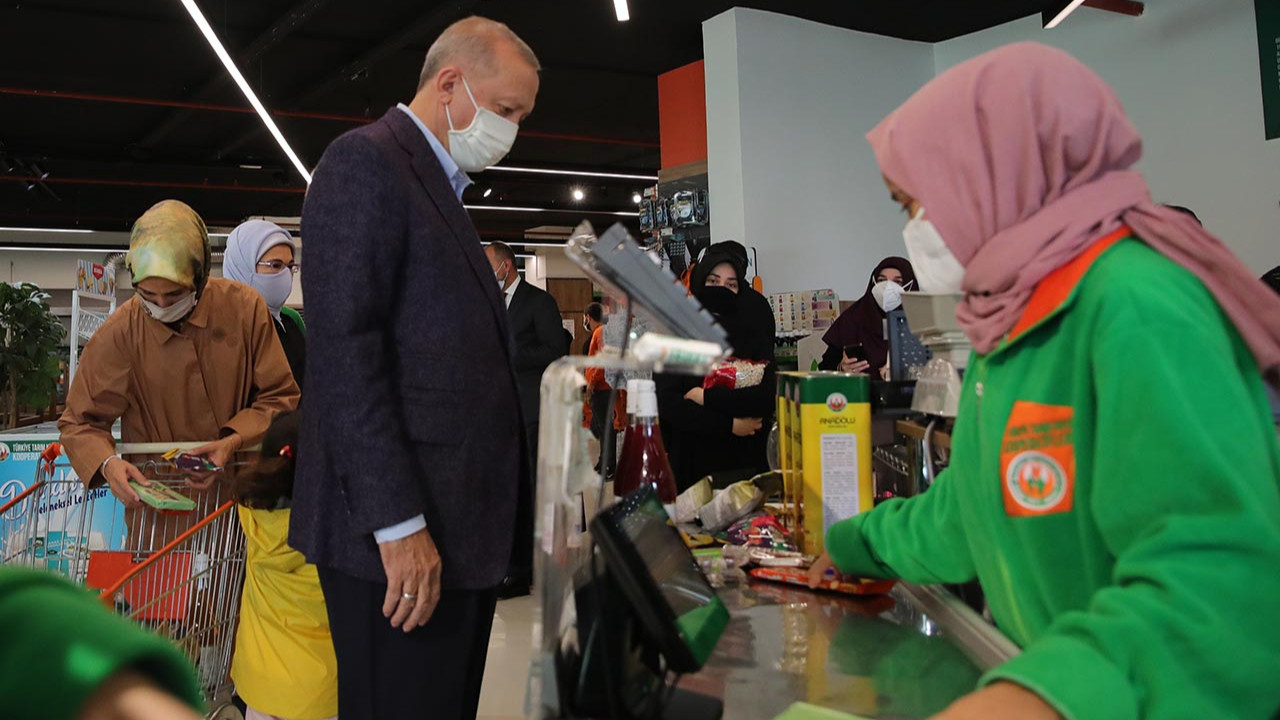 Erdoğan ''fiyatlar uygun'' demişti... Markette ne kadar ödediği ortaya çıktı