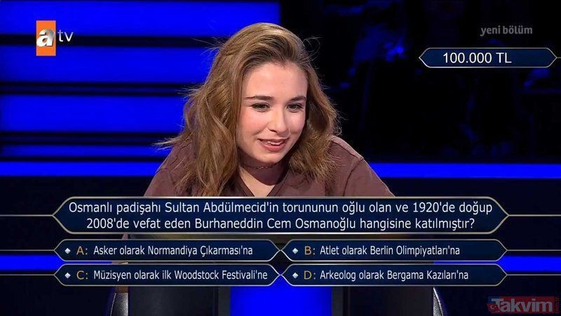 Kim Milyoner Olmak İster'e damga vuran Osmanlı sorusu - Resim: 4