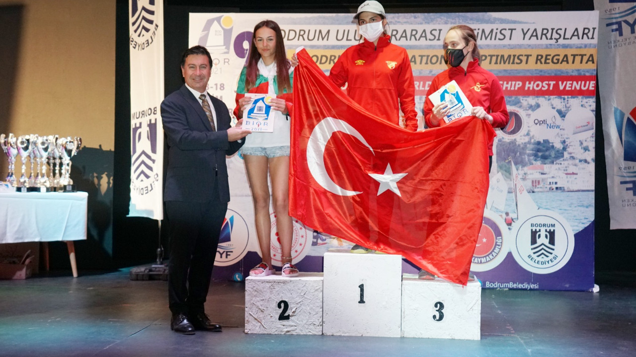Bodrum Uluslararası Optimist Şampiyonası'nda ödüller sahiplerini buldu