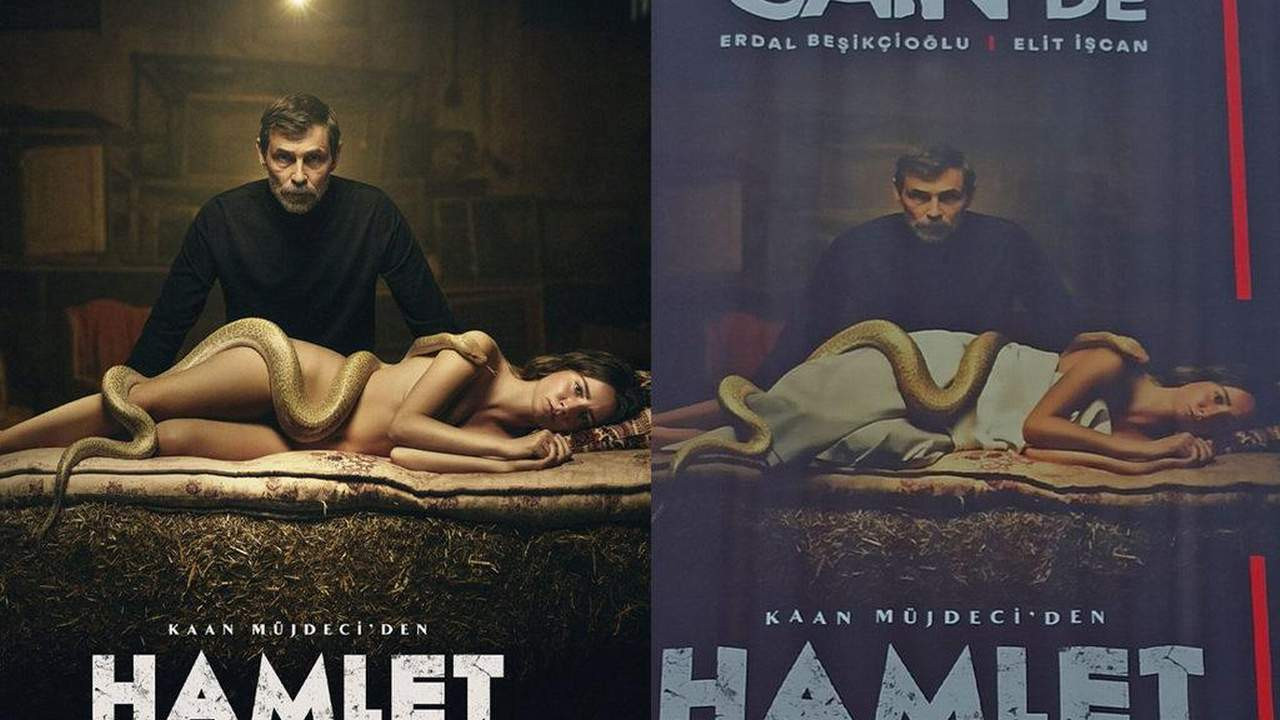 Hamlet afişi sansürlendi, ortalık fena karıştı