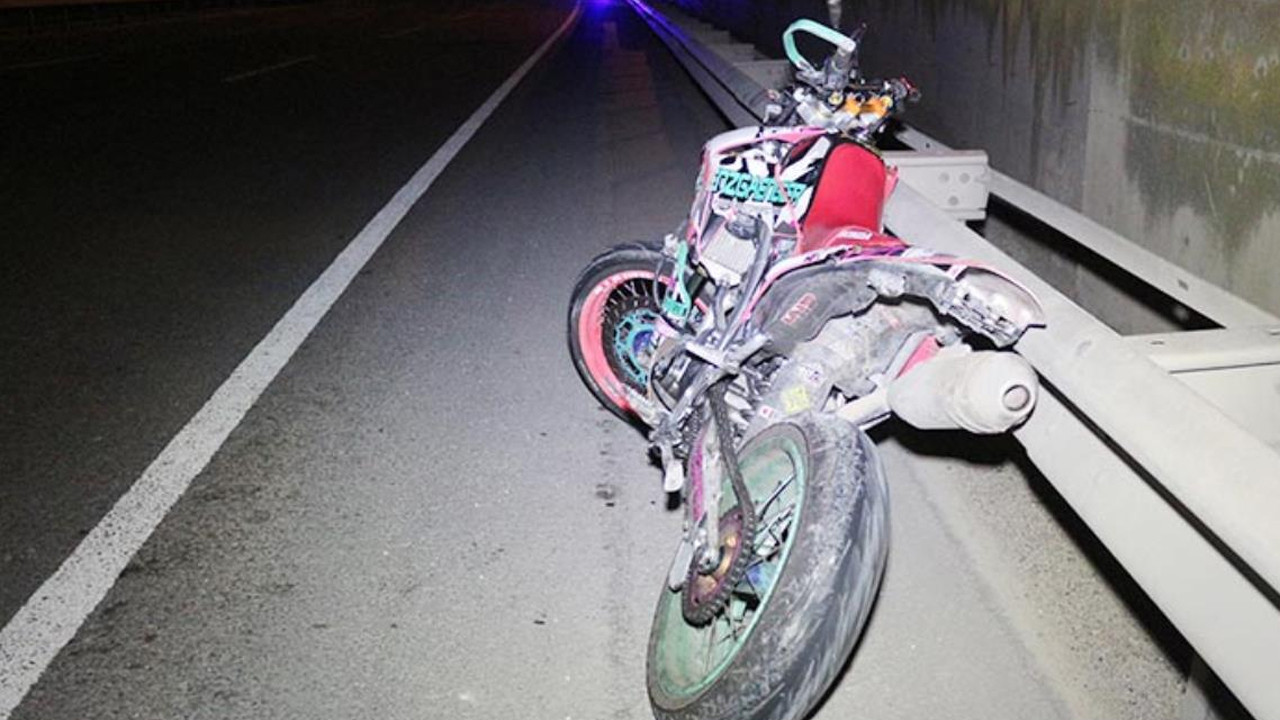 İnanılmaz kaza! TIR'a bacağı sıkışan motosikletli metrelerce sürüklendi