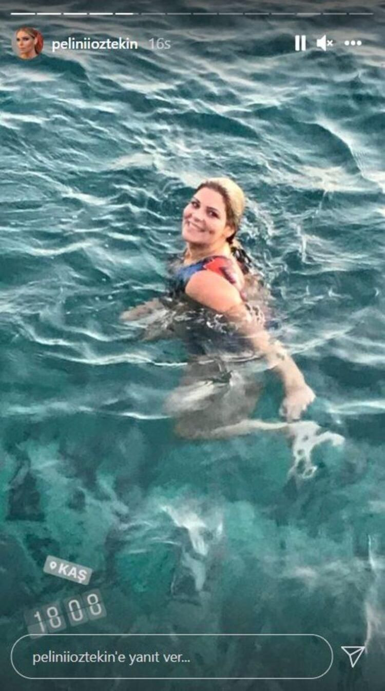 93 kilo veren Pelin Öztekin denize girdi - Resim: 3