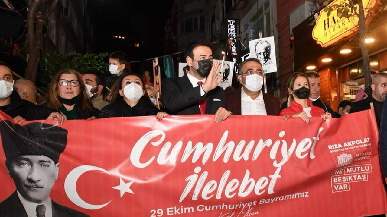 Beşiktaş'ta Cumhuriyet coşkusu