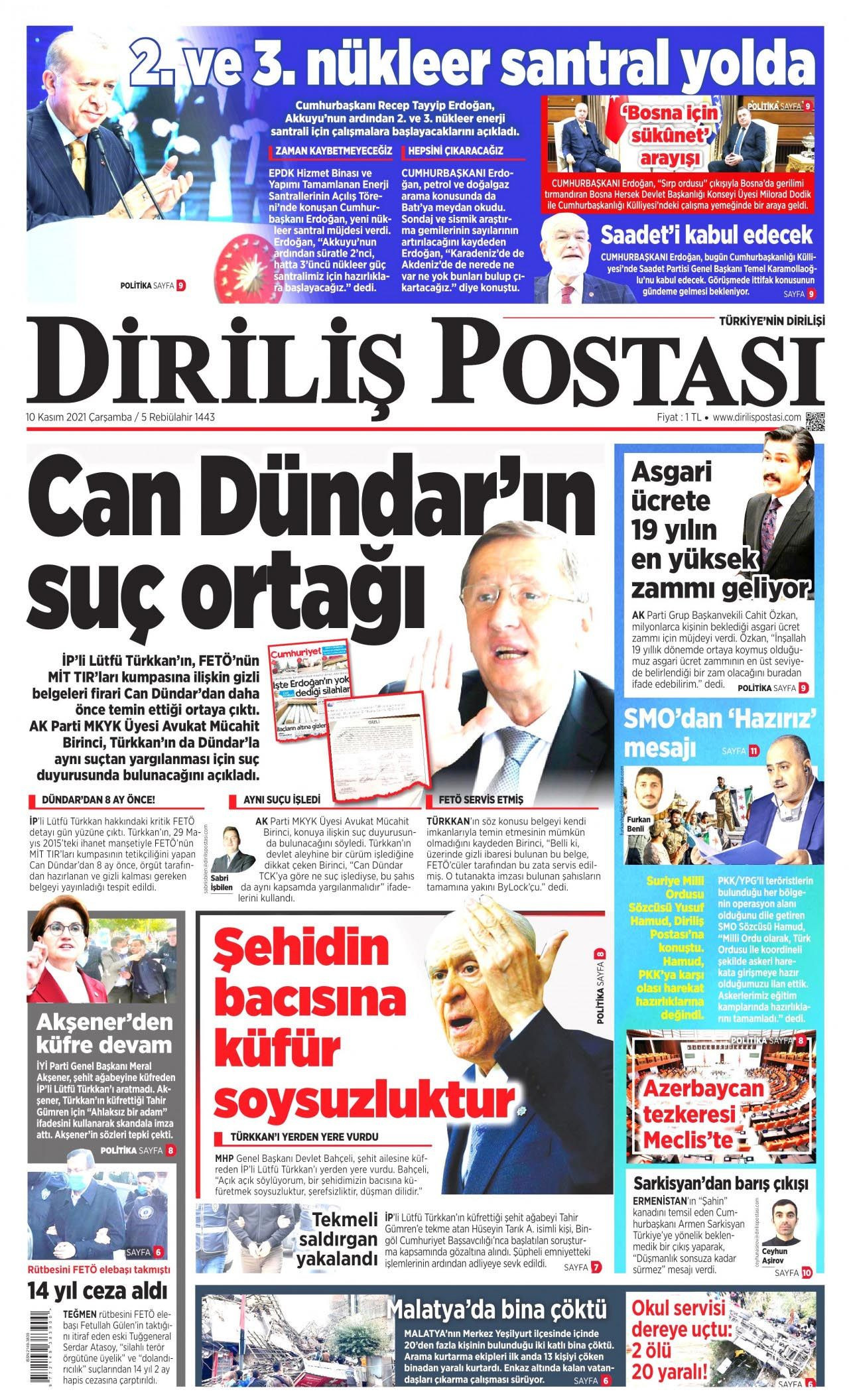 Bu gazeteler ne Atatürk'ü hatırladı, ne de 10 Kasım'ı! - Resim: 2
