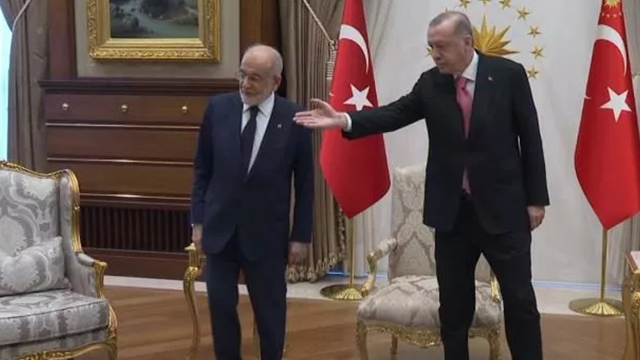 Erdoğan ve Karamollaoğlu görüşmesinde dikkat çeken detay