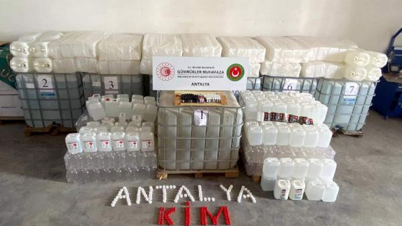 Antalya'da dev operasyon! 3 adrese etil alkol baskını